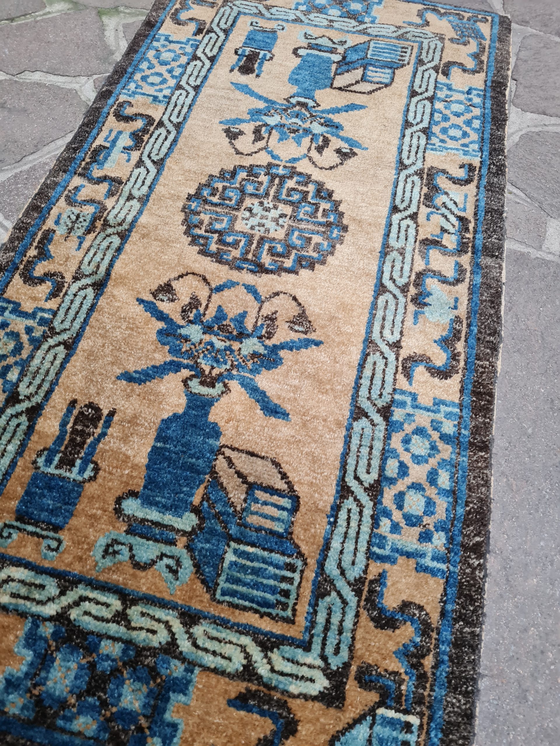 TAPPETO CINESE PECCHINO ANTICO MIS:127x65 CM - immagine 5