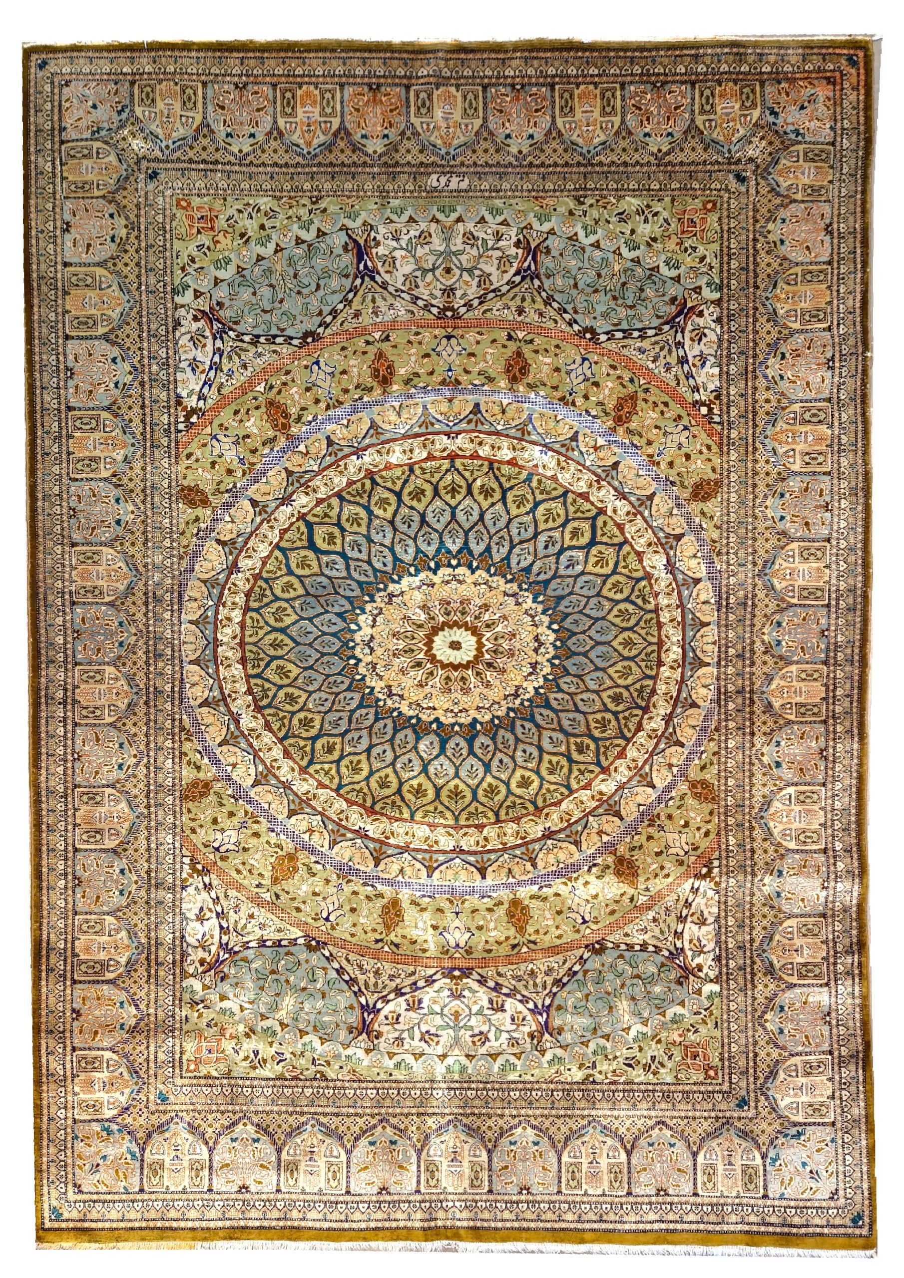tappeto qum seta 203x133 cm