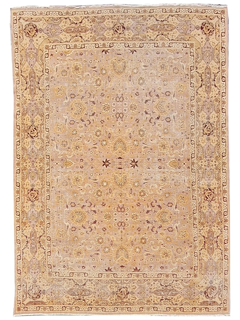 TAPPETO-AGRA-INDIANO-ANTICO-PREGIATO-MIS360X280-CM-1