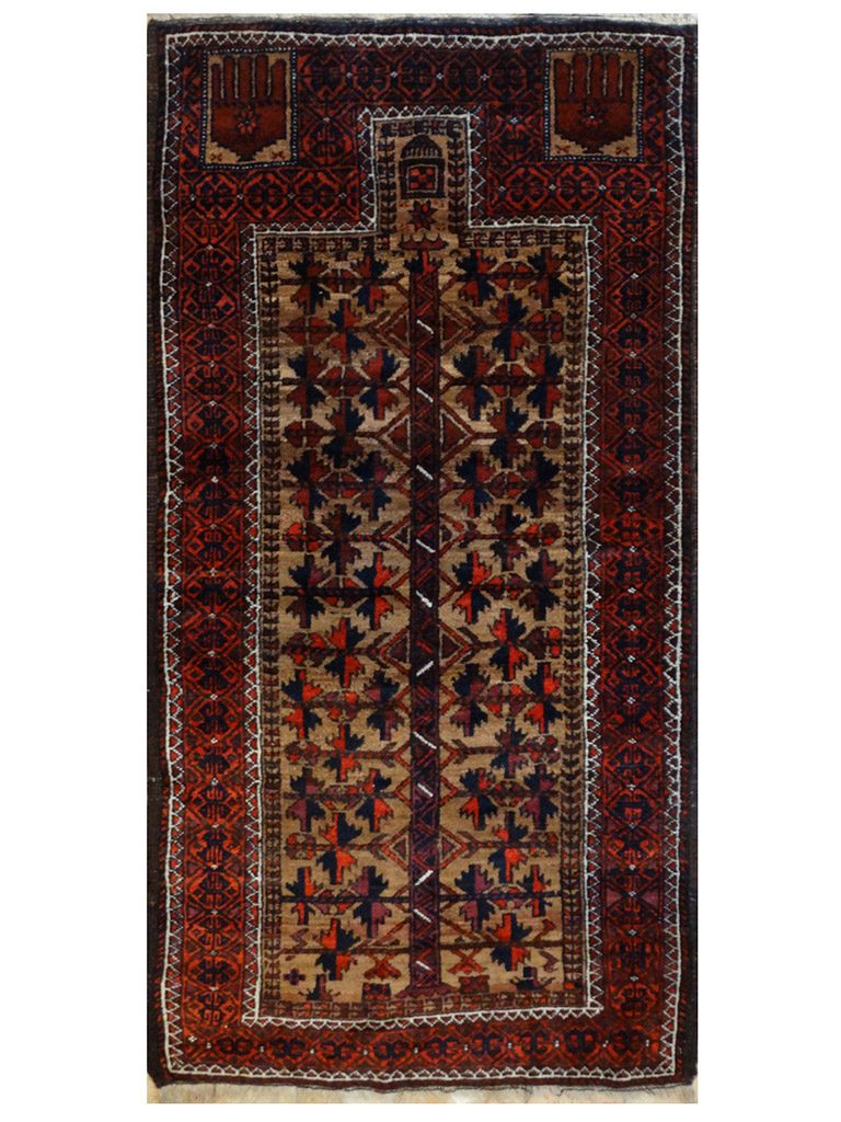 TAPPETO-BELUCISTAN-ANTICO-PERSIANO-MIS-170X87-cm
