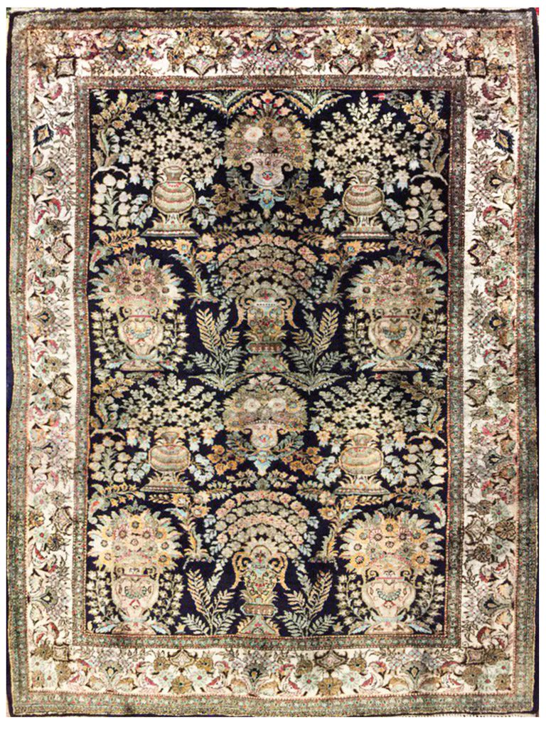 TAPPETO-GHOM-PERSIANO-100%-SETA-MIS155x110-CM