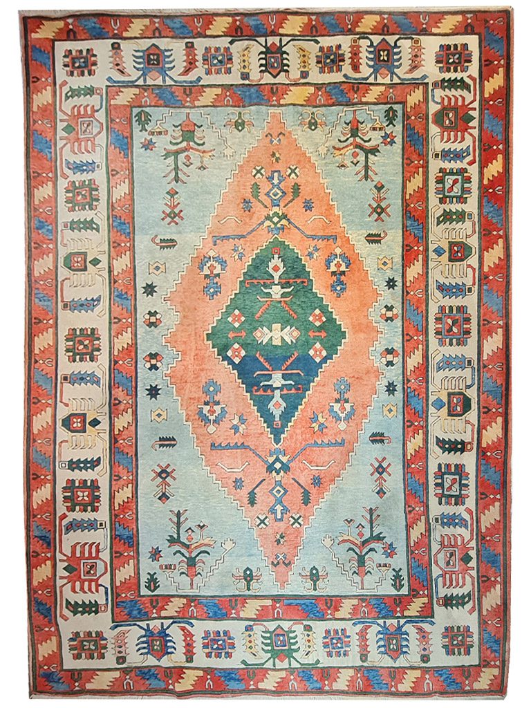 TAPPETO-HERIZ-AZERBAIJAN -PERSIANO-ANNI-70-MIS320X245-CM-1