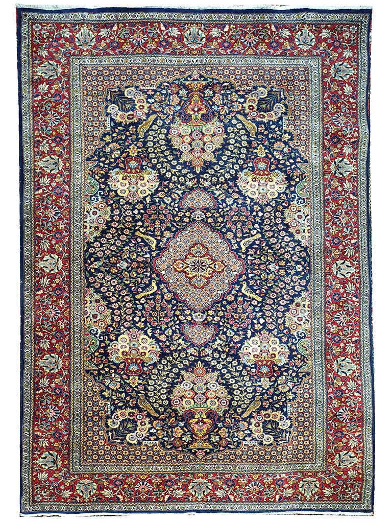TAPPETO-KASHAN-PERSIANO-ANTICO-MIS217x137-cm