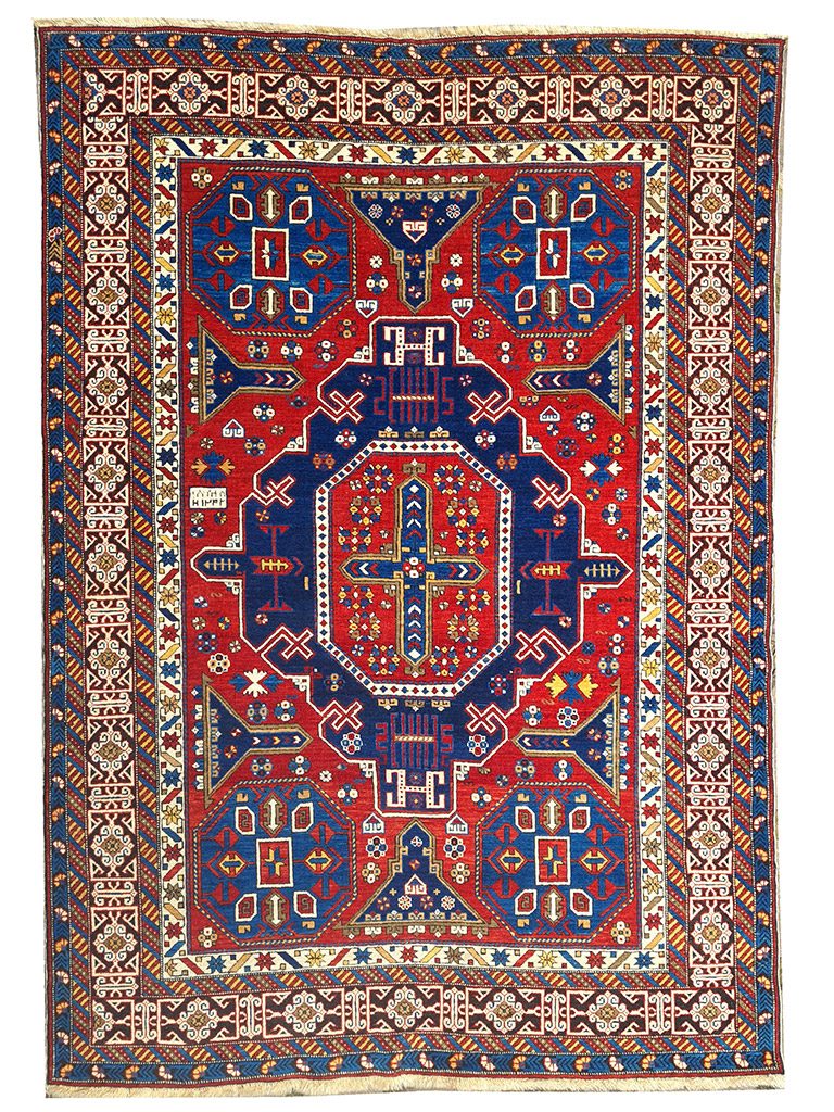 TAPPETO-KUBA-CAUCASICO-ANTICO-mis179X127-Cm