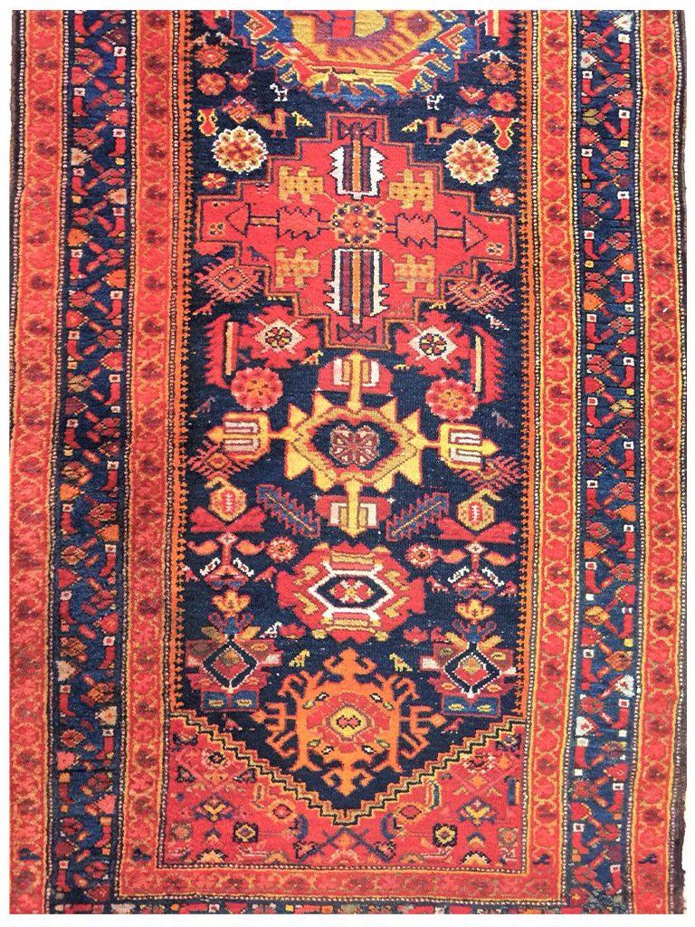 TAPPETO-MALAYER-PERSIANO-GEOMETRICO-MIS633x103-CM