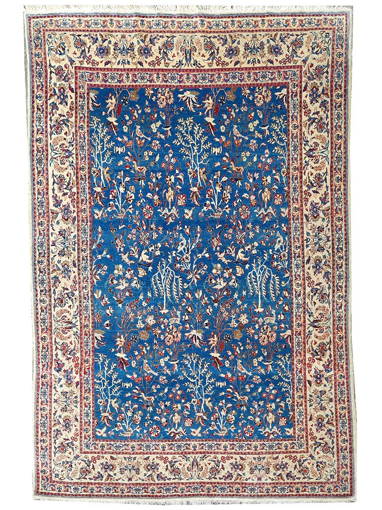 TAPPETO-NAIN-TUDESHK-ANTICO-TRAMA-SETA-MIS232x152-cm