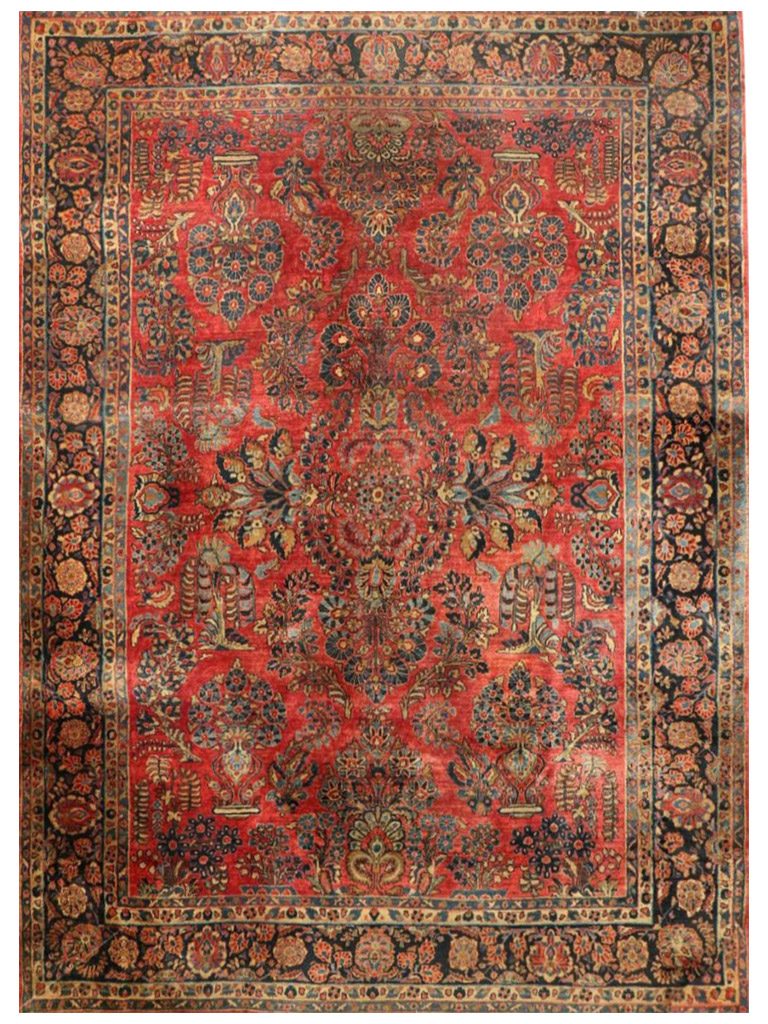 TAPPETO-SARUK-MOHAJERAN-PERSIANO-ANTICO-MIS350x270-CM