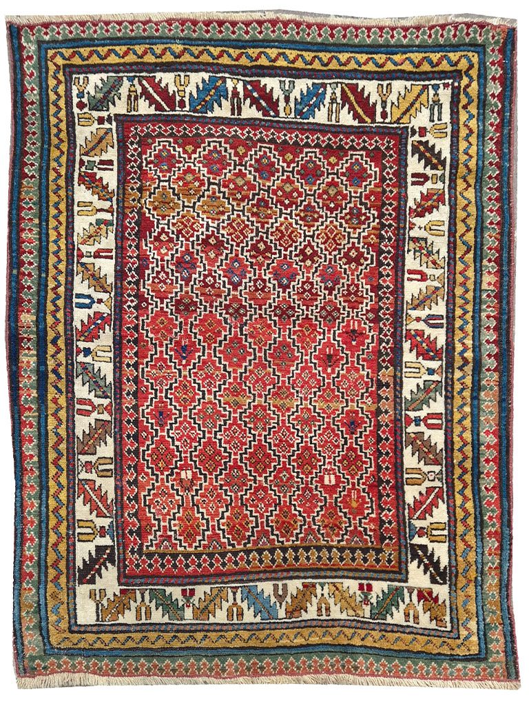 TAPPETO-SHIRVAN-CAUCACO-ARIA-KUBA-ANTICO-MIS124x105-CM-1