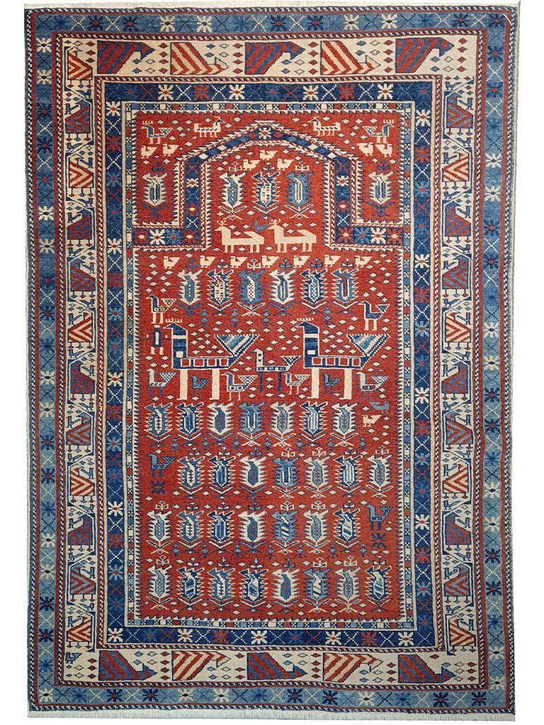 TAPPETO-SHIRVAN-MARASALI-CAUCASO-MIS160-x-110-CM-1