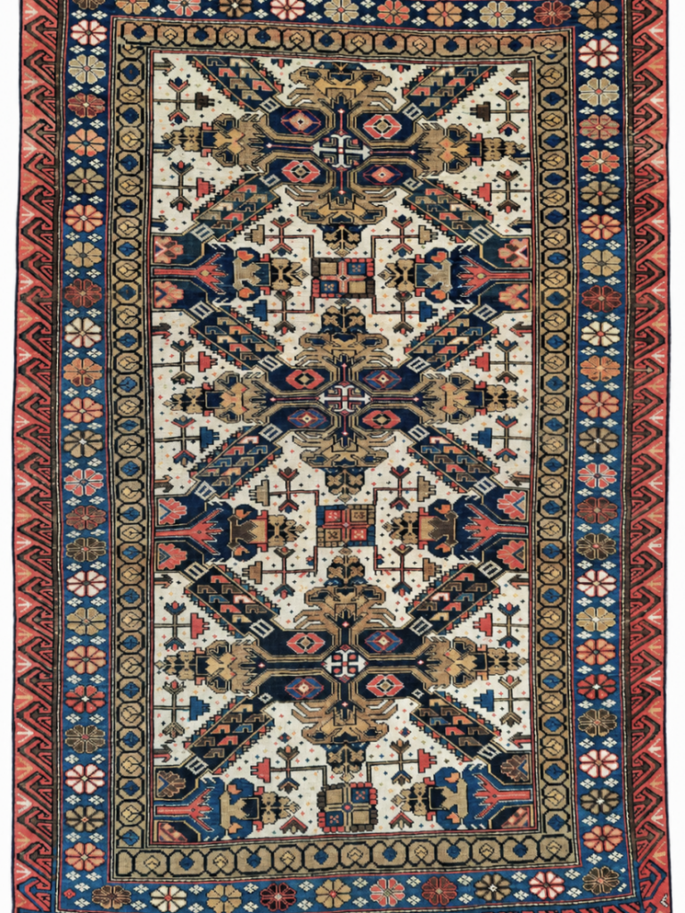 TAPPETO SHIRVAN ZEIKHUR CAUCASO ANTICO MIS188x129 CM