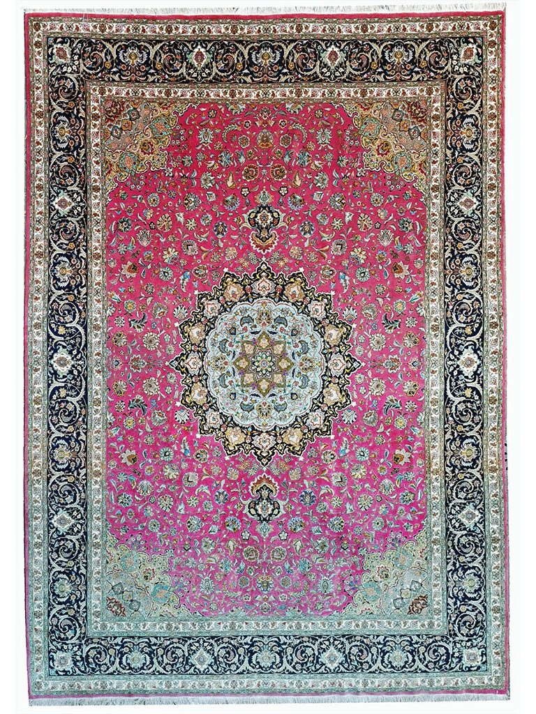 TAPPETO-TABRIZ-PERSIANO-60-RAJ -LANA-E-SETA-MIS400x300-CM-1