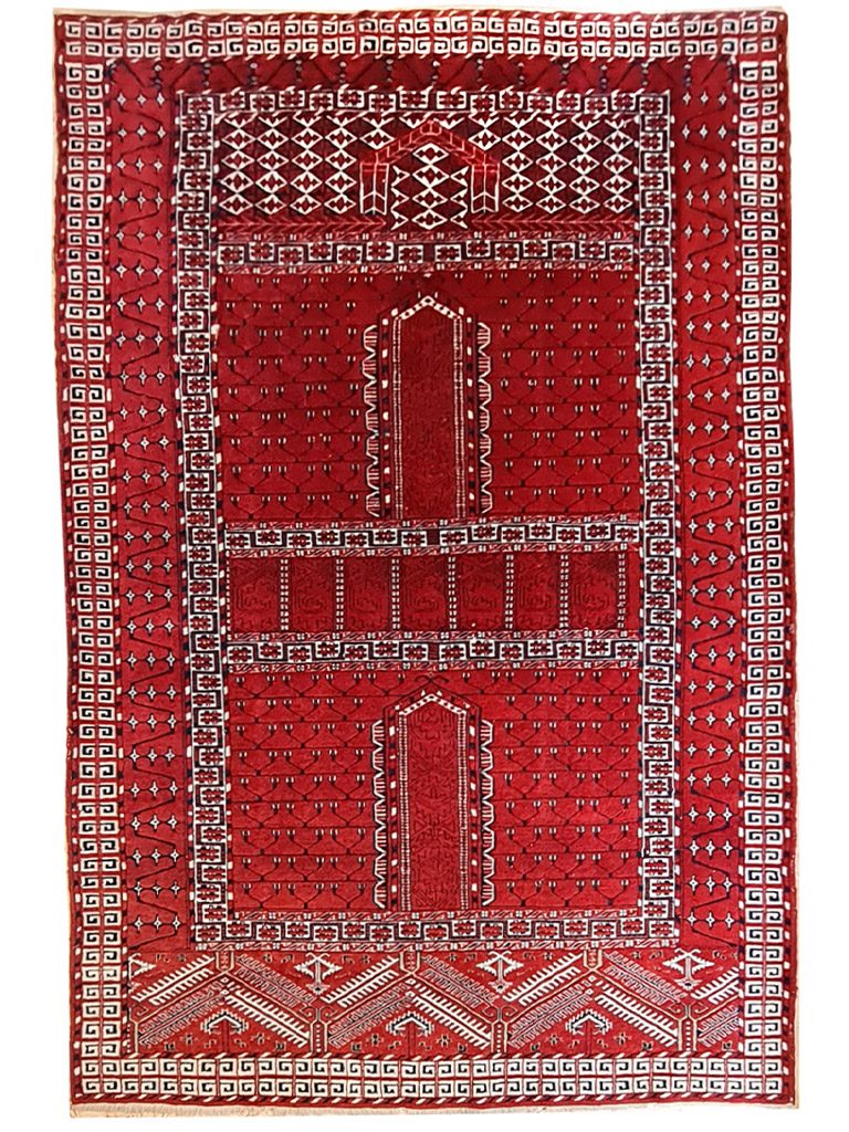 TAPPETO-TURKMENO-BESHIR-ANTICO-MIS197x120-CM-1