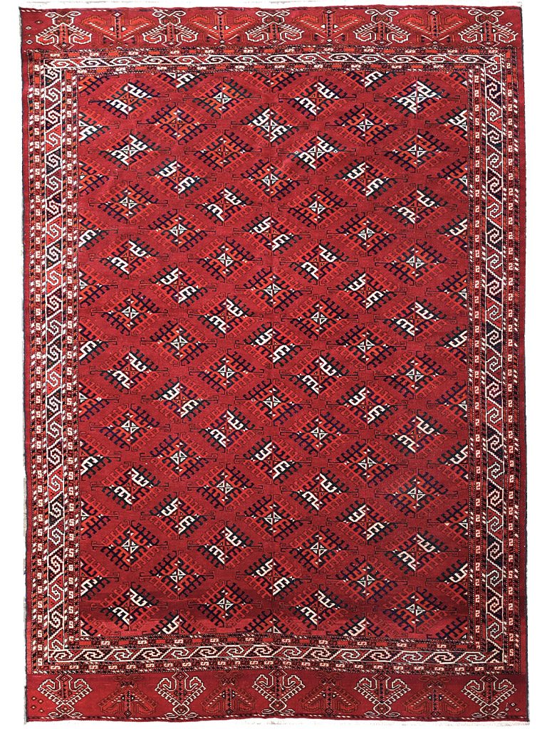 TAPPETO-YAMUT-TURKMENO-ANTICO-MIS320x210-CM