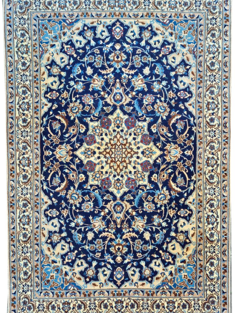Tappeto persiano nain extra fine lana