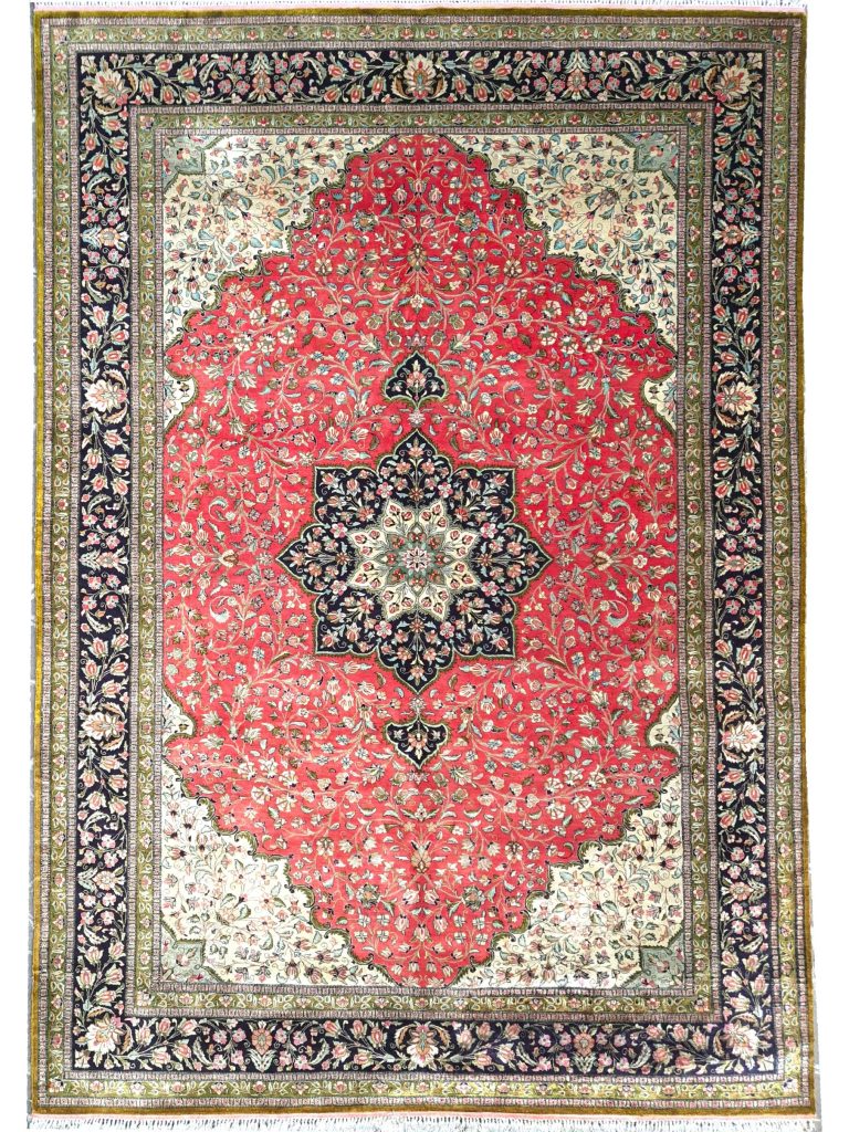 Tappeto Qum 100% SETA persiano naturale size:300x200 cm